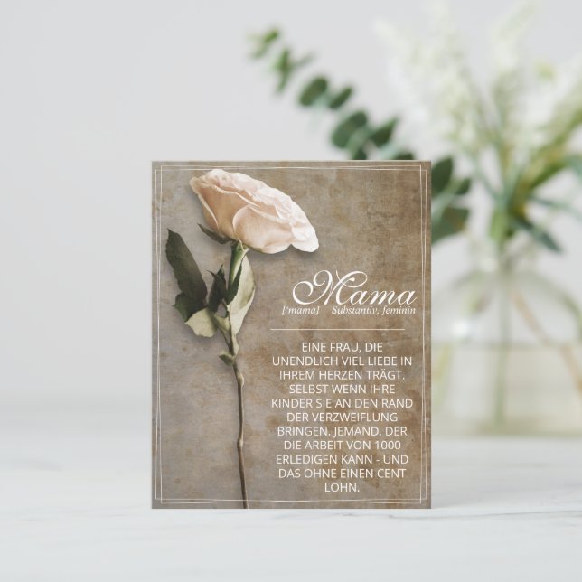 Mama - einfach unersetzlich - Vintag (Stehend Vorderseite)