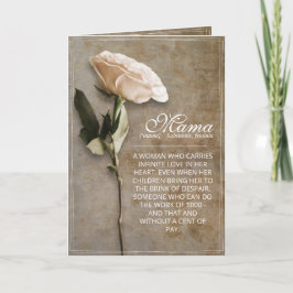Mama - einfach unersetzlich - Vintag Karte