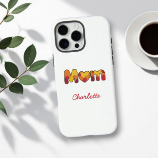 Mama | Einfaches Geschenk für die Mama | Niedliche iPhone 16 Pro Max Hülle