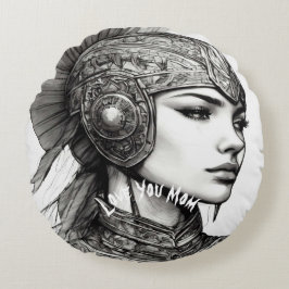 Mama Einzigartiger Luxus Living Round Pillows Rundes Kissen