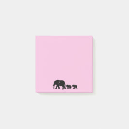 Mama Elefant mit Babys Post-it-Notizen Post-it Klebezettel
