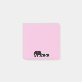 Mama Elefant mit Babys Post-it-Notizen Post-it Klebezettel