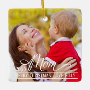 Mama Elegantes Foto Personalisiert Keramikornament