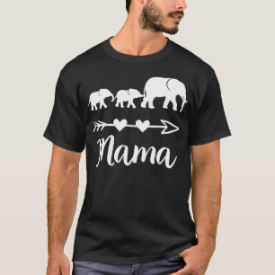 Mama Elephant 2 Säuglinge Kinder Mama von zwei Nie T-Shirt