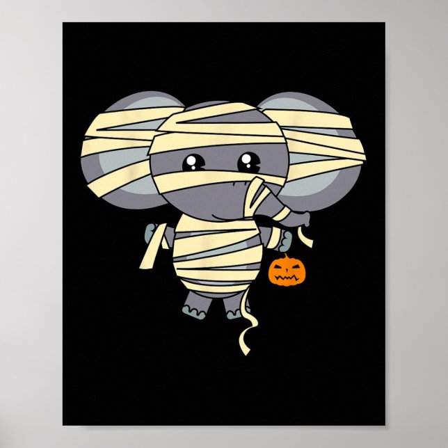 Mama Elephant Trick oder Behandlung Kostüm Niedlic Poster (Vorne)