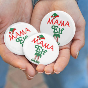 Mama Elf Button