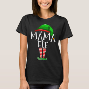 Mama Elf Familie Matching Weihnachtsgeschenk Oma F T-Shirt