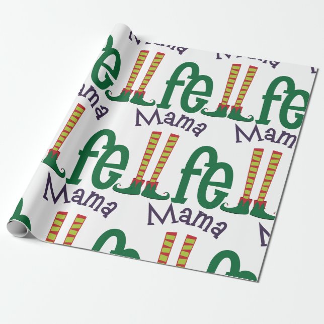 Mama Elf Geschenkpapier (Ungerollt)