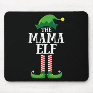 Mama Elf Matching Family Group Weihnachts-Party-Ma Mousepad