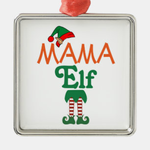 Mama-Elfe Ornament Aus Metall