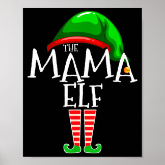 Mama-Eltern-Familien-Matching-Gruppe-Weihnachtsges Poster