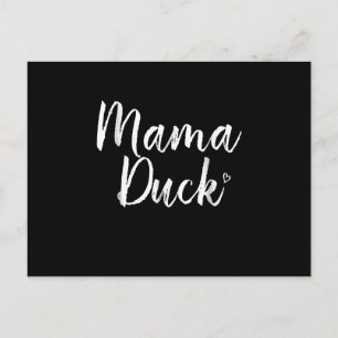 Mama Ente , Süße Ente, Mors Tag, Geschenke Mama Einladungspostkarte