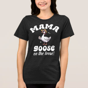 Mama entstand auf der losen Albernen Mama Tri-Blend Shirt