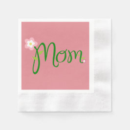 Mama Erdbeere Rosa Cocktail Napkin Serviette