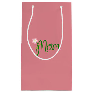 Mama Erdbeere Rosa Kleine Geschenktasche Geschenktüte