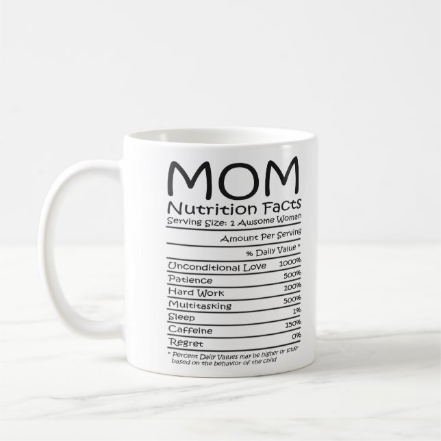 Mama Ernährung Funny Mthers Day Kaffeetasse (Links)