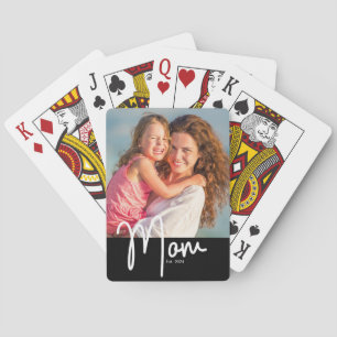 Mama Errichtet Foto-Geschenk  Spielkarten