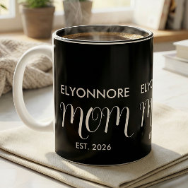 Mama Errichtet Neue Mama Geschenk Weißer Benutzerd Zweifarbige Tasse