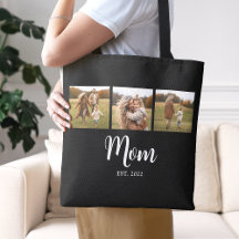 Mama erstellt Script Black 3 Foto Tote Bag