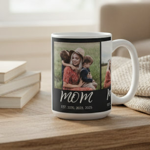 Mama erstellt Skript Black 3 Foto Kaffeetasse