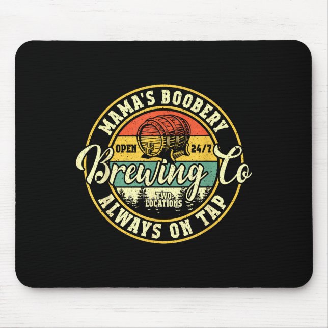Mama Ery Breastfeeding Brewery New Mom Brewing Co  Mousepad (Vorne)