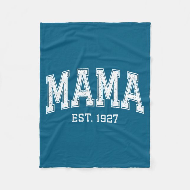 Mama Est 1927 Mom D Mothers Day Ized  Fleecedecke (Vorderseite)