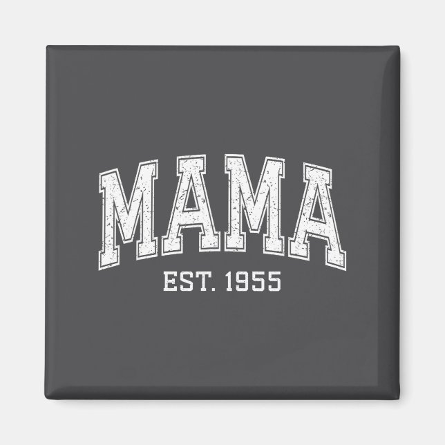 Mama Est 1955 Mom D Mothers Day Ized  Magnet (Vorne)
