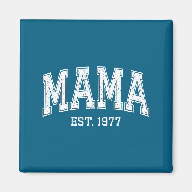 Mama Est 1977 Mom D Mothers Day Ized  Magnet (Vorne)
