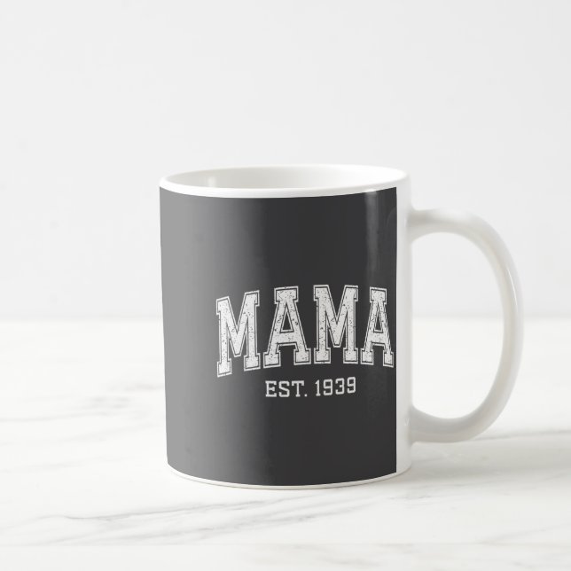 Mama Est 19&#  Mom D Mothers Day Ized  Kaffeetasse (Rechts)