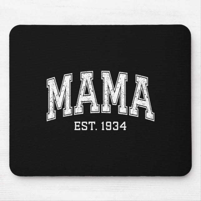 Mama Est 19 Mom D Mothers Day Ized  Mousepad (Vorne)