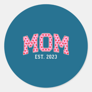Mama Est 2023 Mama Muttertag Runder Aufkleber