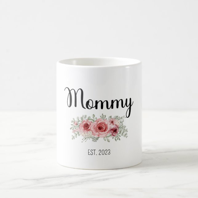 Mama Est 2023 Tasse, Mama und Vater Tasse (Mittel)