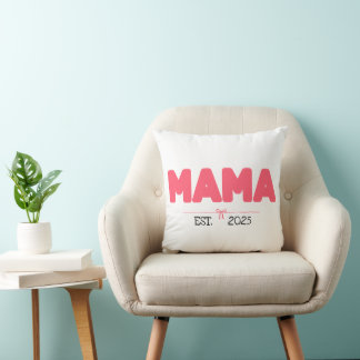 MAMA EST. 2025 - Kundenspezifische Geschenke für M Kissen