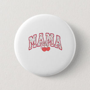 Mama est 2025 Mütter Tag Coquette Bogen Button