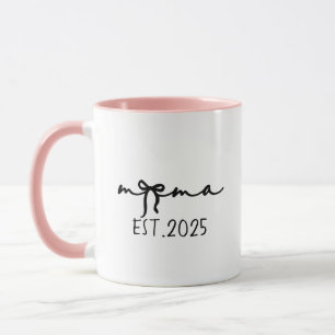 Mama Est 2025 , Personalisiert, Mutter Tasse, Benu Tasse