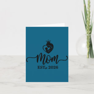 Mama Est 2026 T-Shirt Neue Mamas Papas Passende Mu Karte