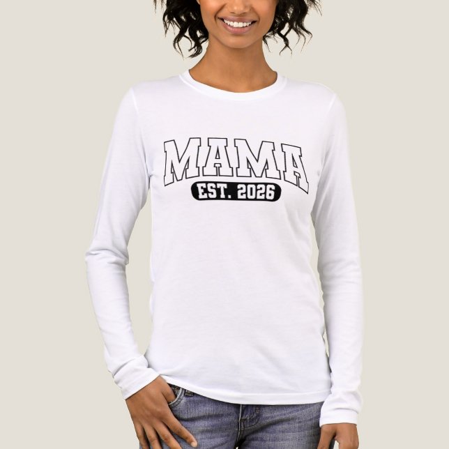 Mama Est 2026 Tri-Blend Shirt (Vorderseite)