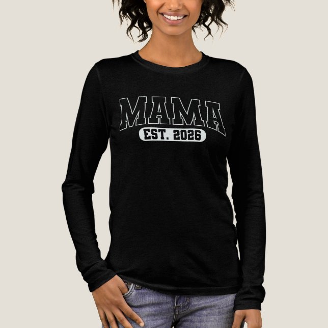 Mama Est 2026 Tri-Blend Shirt (Vorderseite)