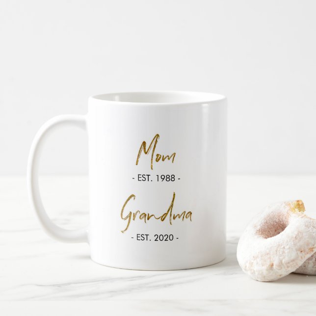 Mama Est. nach Oma Est.Tasse Kaffeetasse (Mit Donut)