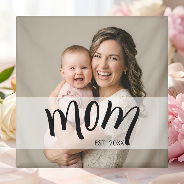 Mama Established Foto-Geschenk für Erstmalige Mütt Magnet (Von Creator hochgeladen)