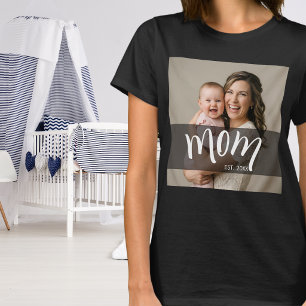Mama Established Foto-Geschenk für neue Mama T-Shirt