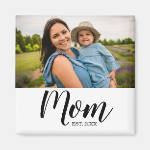 Mama Established Foto Geschenk Magnet