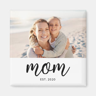 Mama Established Photo-Geschenk Magnet