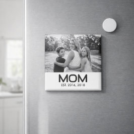 Mama Established Photo-Geschenk Magnet