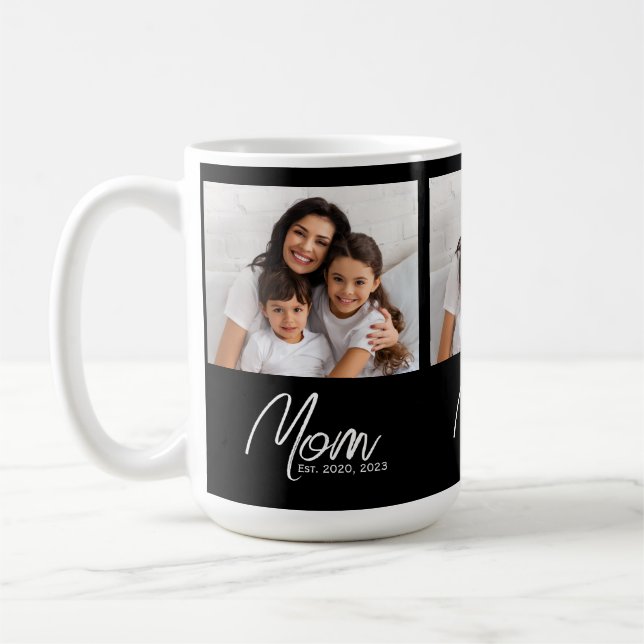 Mama Established Schrift Schwarz 3 Foto Kaffeetass Kaffeetasse (Links)