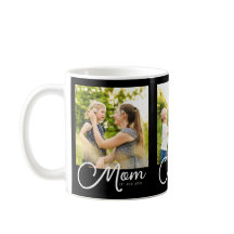 Mama Established Schrift Schwarz 3 Foto Kaffeetass