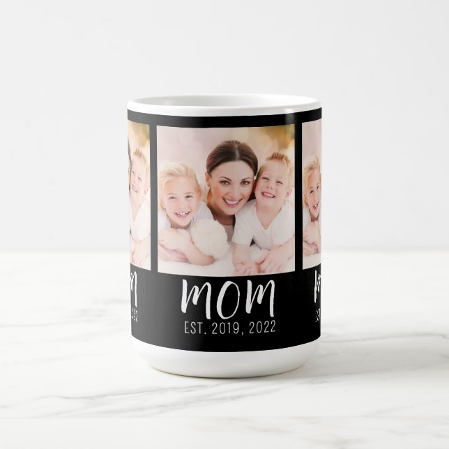 Mama Established Schrift Schwarz 3 Foto  Kaffeetasse (Mittel)