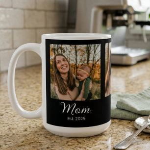 Mama Established Schrift Schwarz 3 Foto Kaffeetasse