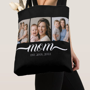 Mama Established Schrift Schwarz 3 Foto-Tasche