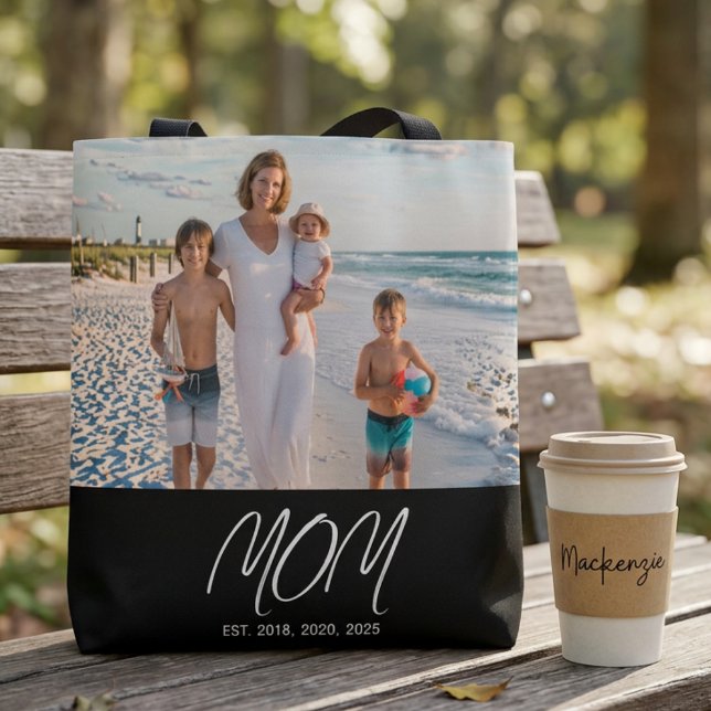 Mama Established Schrift Schwarz Foto-Tasche (Von Creator hochgeladen)